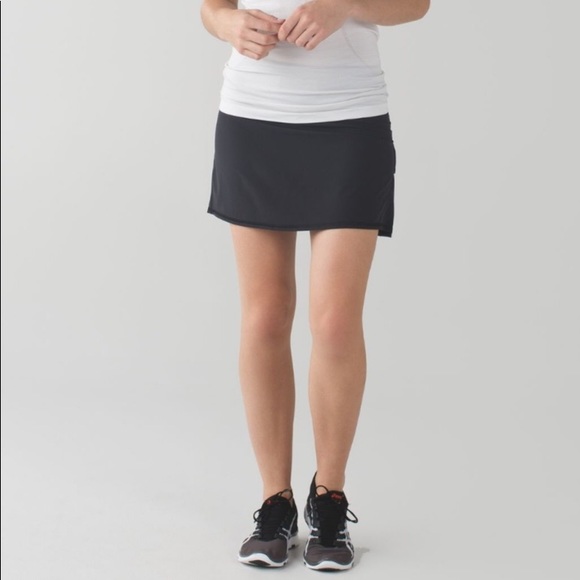 Lululemon Running Pace Setter Skirt Skirt 8 Tall - Picture 3 of 8